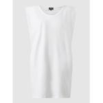 Reduzierte Weiße Bardot Shirtkleider mit Schulterpolstern aus Baumwolle für Damen Größe XS 