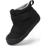 Schwarze Outdoor Schuhe mit Klettverschluss rutschfest für Kinder Größe 23 für den für den Herbst 