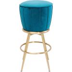Blaue KARE DESIGN Barhocker & Barstühle aus Textil Breite 0-50cm, Höhe 50-100cm, Tiefe 0-50cm 