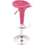 Pinke Moderne Fun-Möbel Drehhocker aus Kunststoff höhenverstellbar 