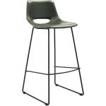 Olivgrüne Moderne 4Home Barhocker & Barstühle aus Kunstleder mit Rückenlehne Breite 0-50cm, Höhe 50-100cm, Tiefe 0-50cm 2-teilig 