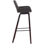Dunkelgraue Moderne Barhocker & Barstühle aus Nussbaum gepolstert Breite 0-50cm, Höhe 0-50cm, Tiefe 0-50cm 