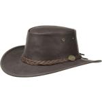 Braune Barmah Entenhausen Sundowner Cowboyhüte aus Leder 55 für Damen Größe S 