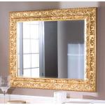 Barock Design Spiegel in Goldfarben 110 cm breit