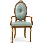 Mintgrüne Barocke Basilicana Designer Stühle aus Massivholz mit Armlehne Breite 50-100cm, Höhe 100-150cm, Tiefe 50-100cm 