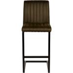 Olivgrüne Gesteppte Moderne Möbel Exclusive Rechteckige Barhocker & Barstühle aus Polyester mit Rückenlehne Breite 0-50cm, Höhe 100-150cm, Tiefe 50-100cm 2-teilig 