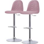 Reduzierte Pinke Loftscape Barhocker & Barstühle aus Textil höhenverstellbar Breite 0-50cm, Höhe 50-100cm, Tiefe 50-100cm 2-teilig 
