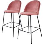 Pinke Red Living Esszimmerstühle & Küchenstühle aus Textil Breite 50-100cm, Höhe 100-150cm, Tiefe 50-100cm 2-teilig 