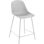 Weiße Moderne 4Home Rechteckige Barhocker & Barstühle aus Kunststoff mit Rückenlehne Breite 0-50cm, Höhe 50-100cm, Tiefe 0-50cm 4-teilig 