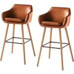 Braune Moderne Mørteens Nicholas Barhocker & Barstühle aus Kunstleder mit Armlehne Breite 50-100cm, Höhe 100-150cm, Tiefe 50-100cm 