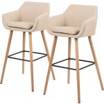 Beige Moderne Mørteens Nicholas Barhocker & Barstühle aus Textil mit Armlehne Breite 50-100cm, Höhe 100-150cm, Tiefe 50-100cm 