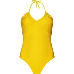 Gelbe Barts V-Ausschnitt Neckholder Badeanzüge für Damen Größe L 