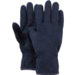 Marineblaue Barts Kinderfingerhandschuhe aus Fleece für den für den Winter 