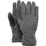 Graue Sportliche Fingerhandschuhe aus Fleece für Herren Größe S 