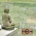 Asiatische 60 cm Buddha-Gartenfiguren aus Stein 