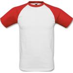 Rote Baseball-Shirts aus Baumwolle für Herren Größe L 