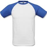 Weiße Baseball-Shirts aus Baumwolle für Herren Größe L 