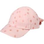 Rosa PUSBLU Bio Basecaps für Kinder & Baseball-Caps für Kinder mit Erdbeermotiv für Babys Größe 50 für den für den Sommer 