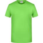 Limettengrüne James & Nicholson Bio T-Shirts aus Baumwolle für Herren Übergrößen 