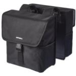 BASIL GO DOUBLE BAG Gepäckträgertasche solid black 2x16 l