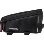 Schwarze Basil Sport Design Oberrohrtaschen & Rahmentaschen 1l mit Klettverschluss aus Kunstfaser mit Handyfach 