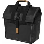 Schwarze Basil Vegane Kunststoffgepäckträgertaschen mit Reißverschluss 