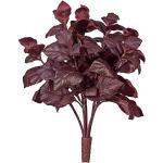 Basilikumbusch Kunstpflanze 28 cm burgund