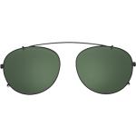 Dunkelgrüne Sonnenbrillen-Clips aus Metall für Herren 