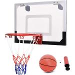 Basketball-Set mit Ring und Netz weiß