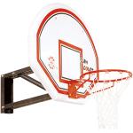 Basketball-Wandanlage, höhenverstellbar Weiß / Rot
