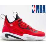 Reduzierte Rote NBA Basketballschuhe aus PU für Kinder Größe 36 