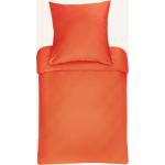 Orange Bassetti Baumwollbettwäsche mit Reißverschluss aus Baumwolle trocknergeeignet 155x220 