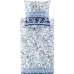 Blaue Blumenmuster Bassetti Blumenbettwäsche mit Reißverschluss aus Baumwolle 155x220 