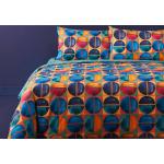 Blaue Bassetti Baumwollbettwäsche mit Ornament-Motiv aus Baumwolle 135x200 