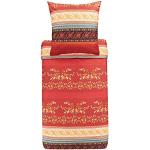 Reduzierte Rote Bassetti Bettwäsche Sets & Bettwäsche Garnituren mit Reißverschluss aus Mako-Satin 155x220 2-teilig 