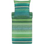 Grüne Allergiker Bassetti Baumwollbettwäsche mit Ornament-Motiv aus Baumwolle 155x220 