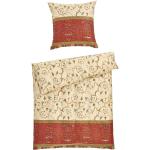 Rote Bassetti Oplontis Kopfkissenbezüge mit Ornament-Motiv aus Textil 135x200 
