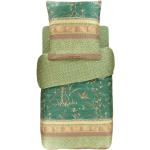 Grüne Allergiker Bassetti Kissenbezüge & Kissenhüllen mit Ornament-Motiv aus Mako-Satin maschinenwaschbar 135x200 