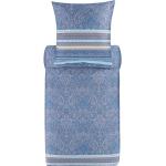 Blaue Asiatische Bassetti Bettwäsche mit Reißverschluss aus Satin 200x200 