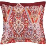 Rote Mediterrane Bassetti Quadratische Bettwäsche mit Ornament-Motiv mit Reißverschluss aus Satin 