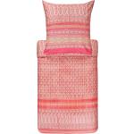 Pinke Bestickte Moderne Bassetti Granfoulard Bettwäsche aus Satin 155x220 