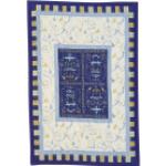 Blaue Unifarbene Antike Bassetti Granfoulard Decken aus Textil 135x190 