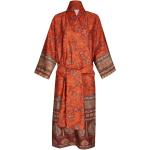 Orange Bassetti Kimono-Morgenmäntel für Damen Größe M 