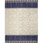 Blaue Bassetti Oplontis Tagesdecken & Bettüberwürfe aus Baumwolle 