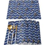 Blaue Bassetti Tagesdecken & Bettüberwürfe mit Ornament-Motiv maschinenwaschbar 