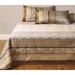 Beige Bassetti Tagesdecken & Bettüberwürfe aus Baumwolle 