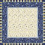 Blaue Bassetti Tischdecken mit Ornament-Motiv aus Textil 