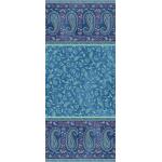 Blaue Bassetti Tischläufer mit Ornament-Motiv aus Textil 