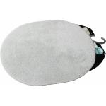 Silberne Batex Ovale Badteppiche aus Baumwolle 