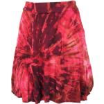 Pinke Batik Boho Guru-Shop Mini Sommerröcke Handwäsche für Damen für den für den Sommer 